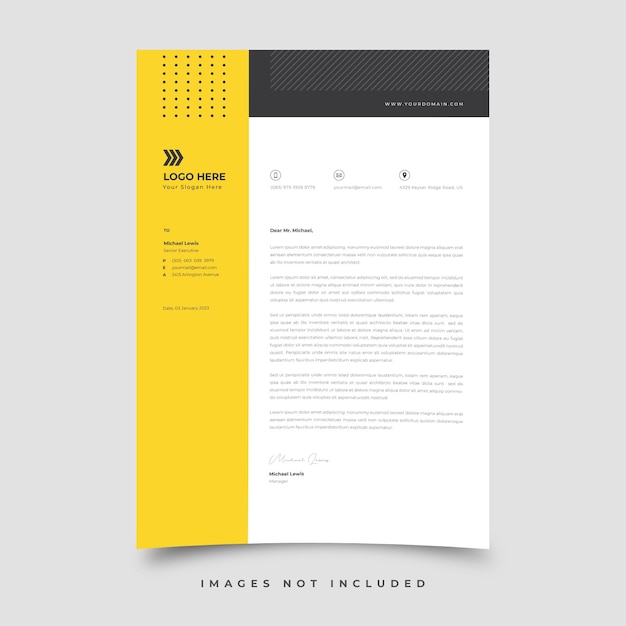 Letterhead template