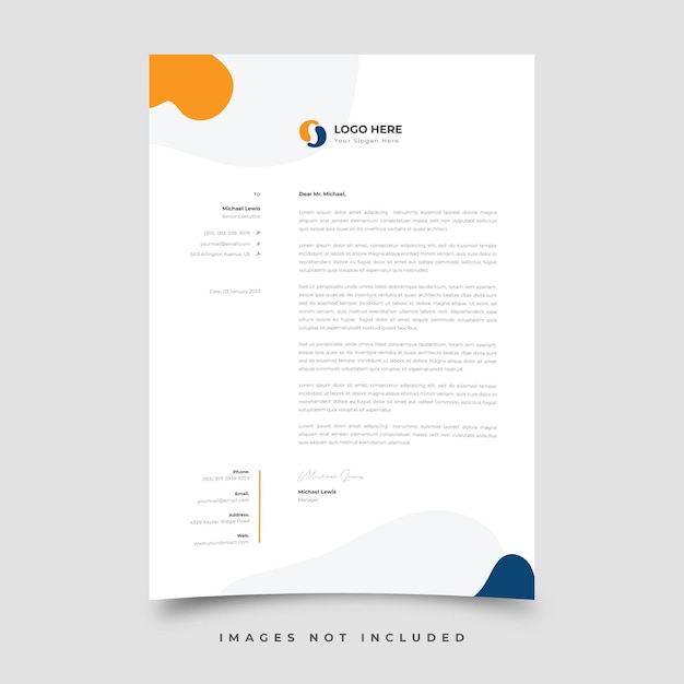 Letterhead template