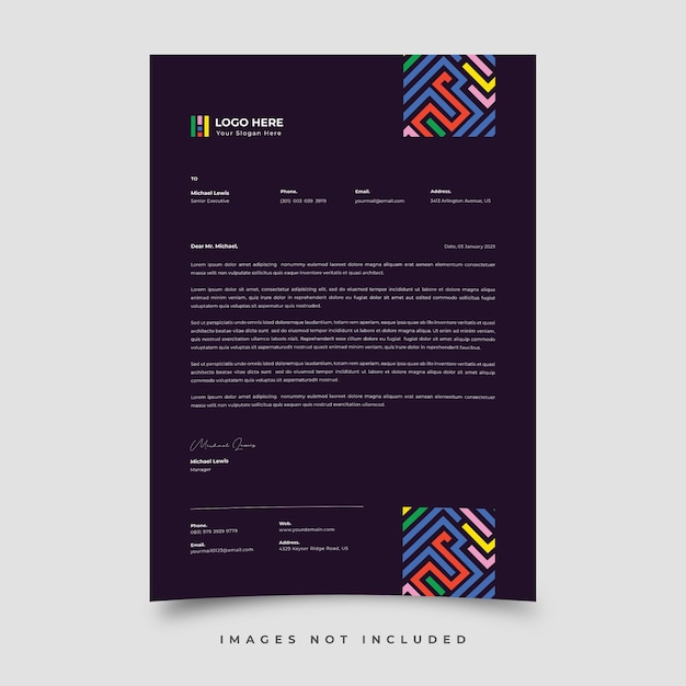 Letterhead template