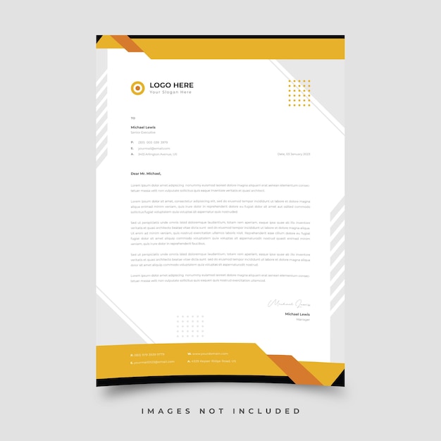 Letterhead template