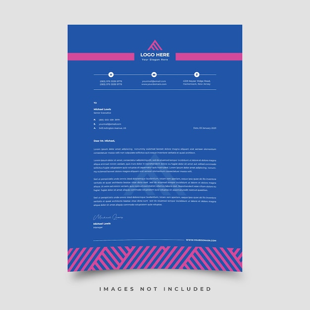 Vector letterhead template