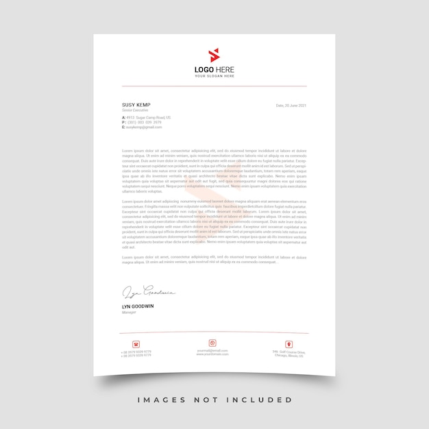 Letterhead template