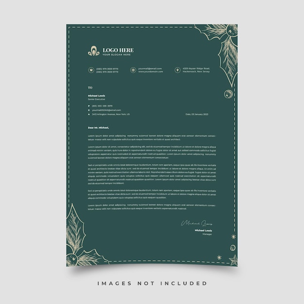 Letterhead template