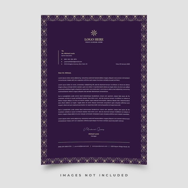 Letterhead template