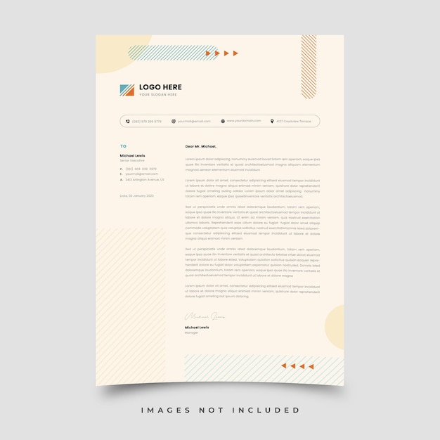 Letterhead template