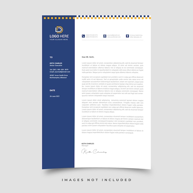 Letterhead template