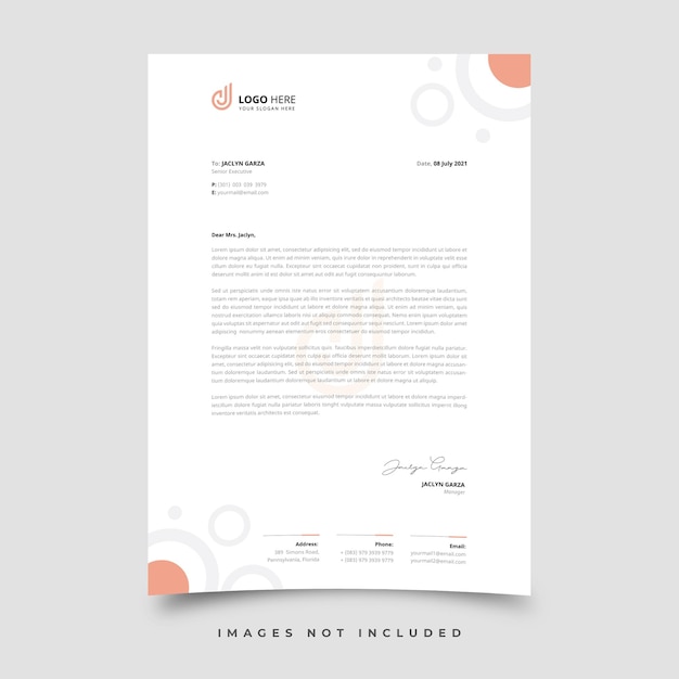 Letterhead template