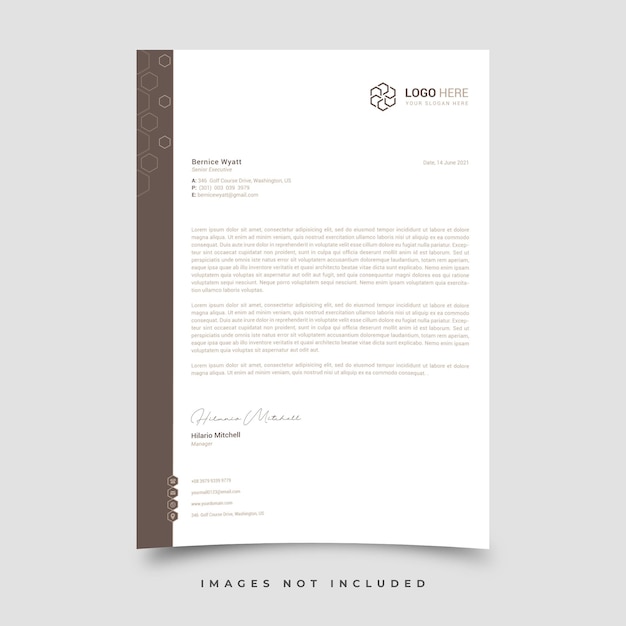 Letterhead template