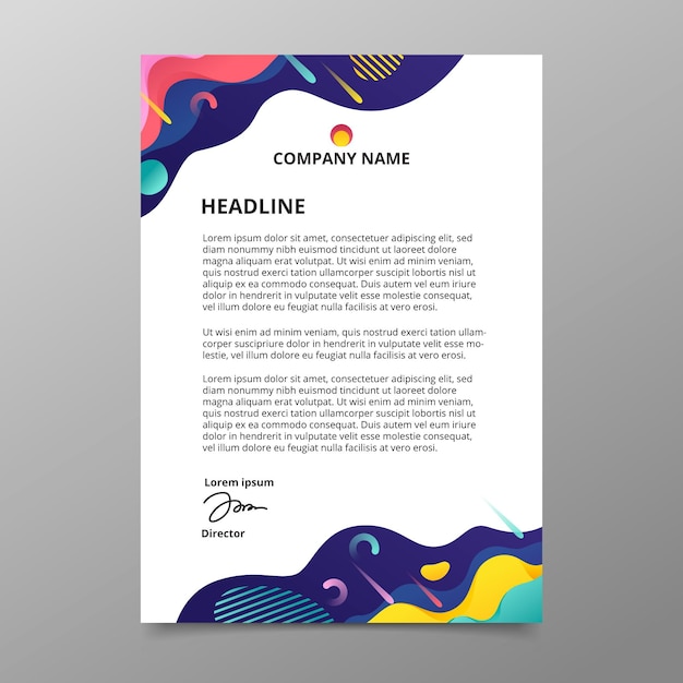 Letterhead template