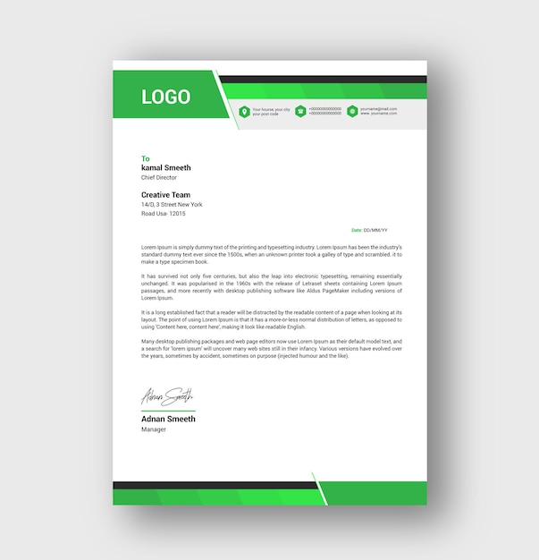 Letterhead Template