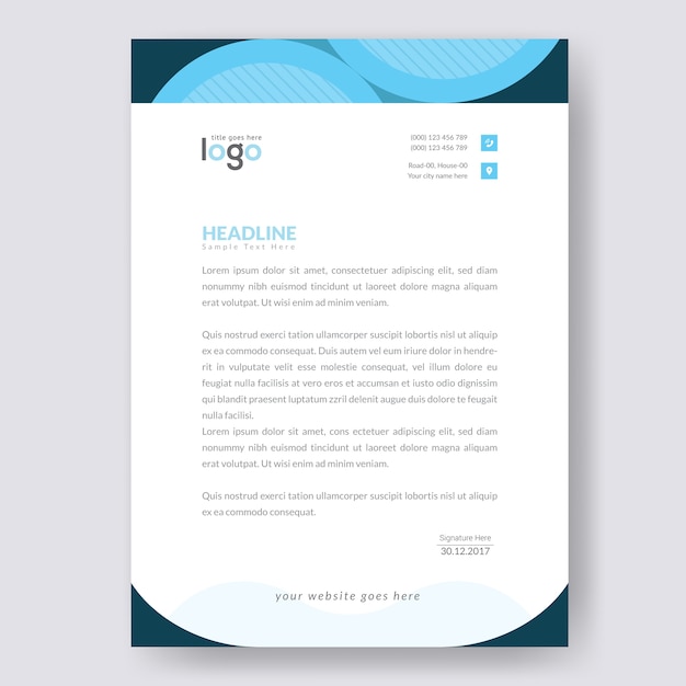 Letterhead template