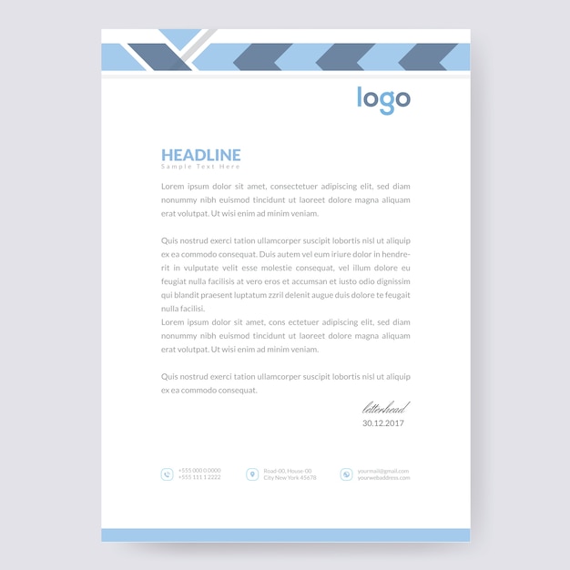 Letterhead template