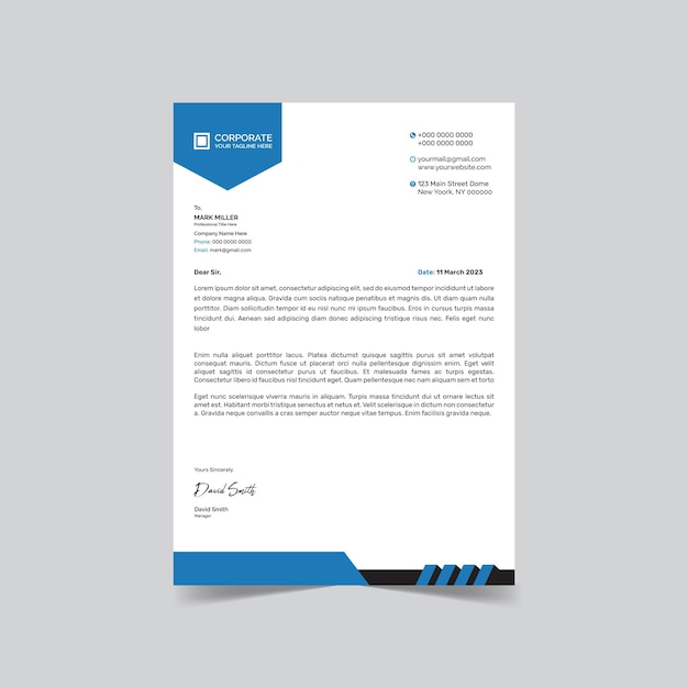 Letterhead template