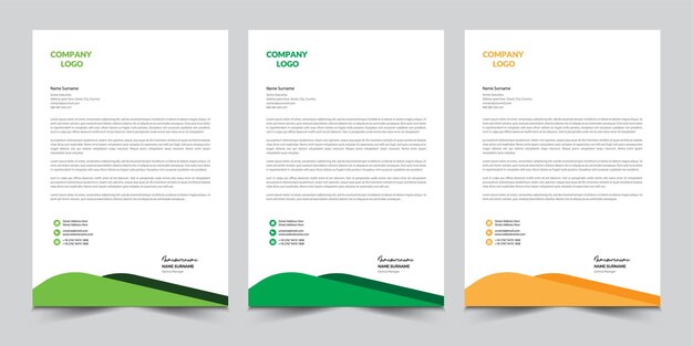 Letterhead template