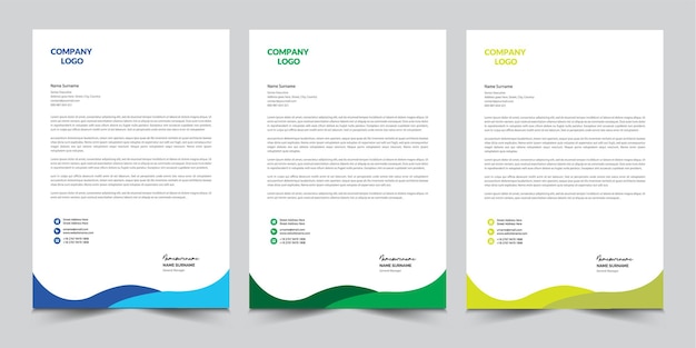 Letterhead template