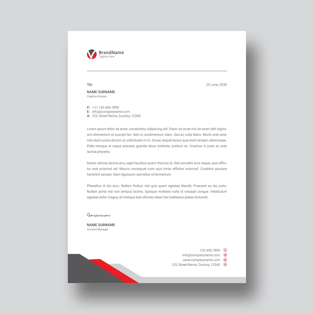 Letterhead Template