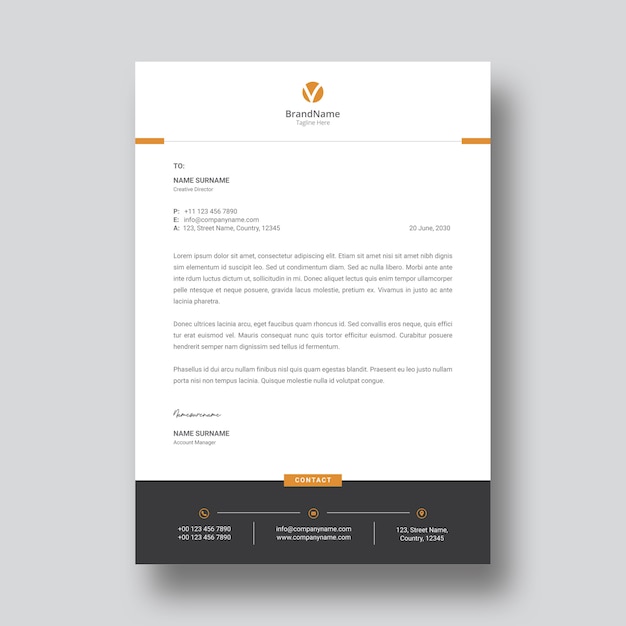 Letterhead Template