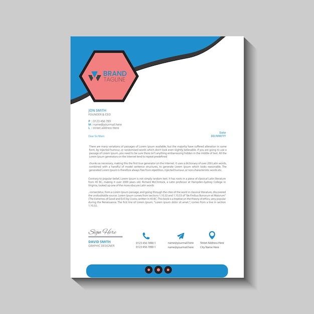 Vector letterhead