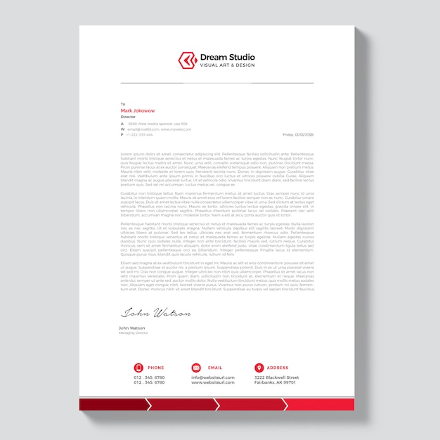 Vector letterhead