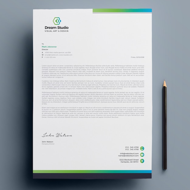 Vector letterhead