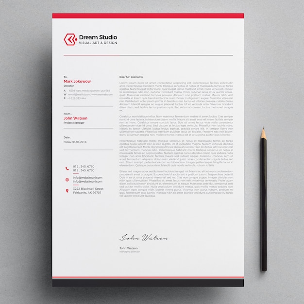 Vector letterhead