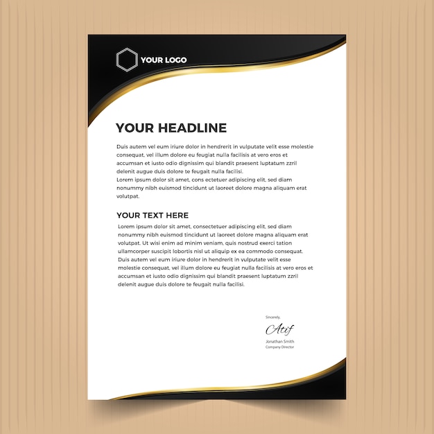 Vector letterhead