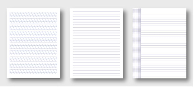 Lettering and Calligraphy Graph Papers Set