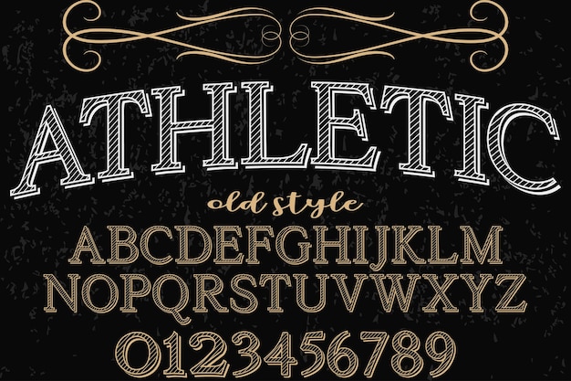 lettering handcrafted font design athletic