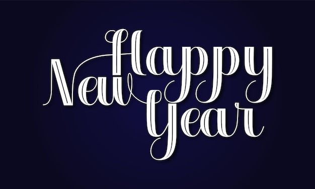 Lettering happy new year
