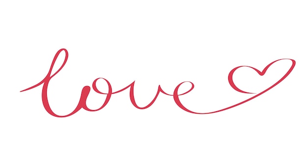 Lettering for love cards Valentine's Day greeting Simple calligraphy Love Vector art