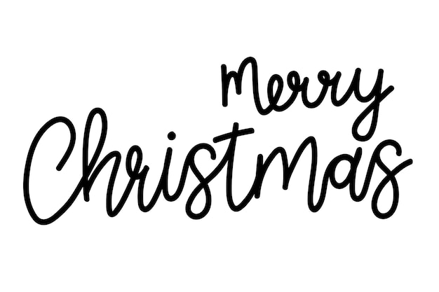 Lettering for merry christmas cards