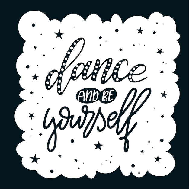 Do it for yourself - isolated handwritten lettering. Vector poster