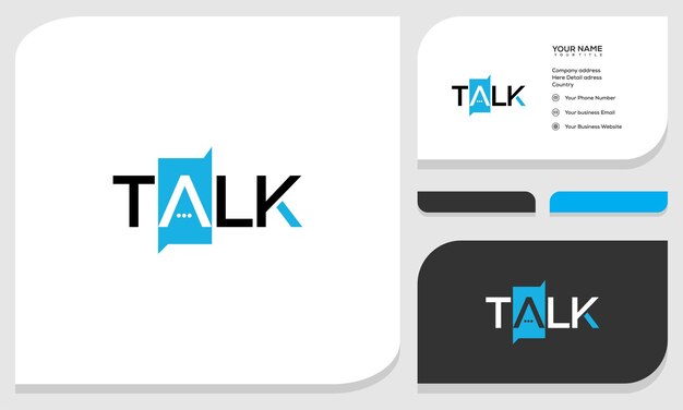 lettering praten met bubble element praten spreken en chat concept