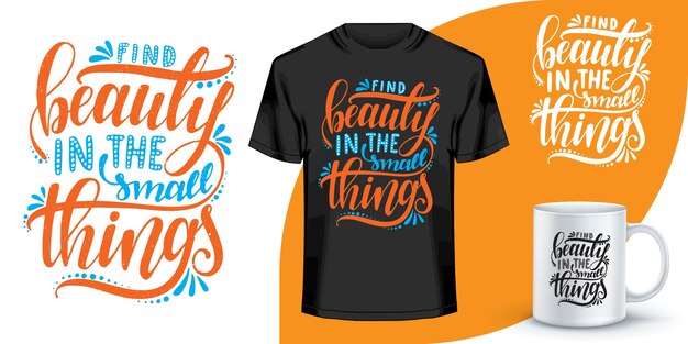 Lettering citazioni design per t-shirt. motivazionali parole t-shirt design. t-shirt con scritte disegnate a mano. citazione, design t-shirt tipografia