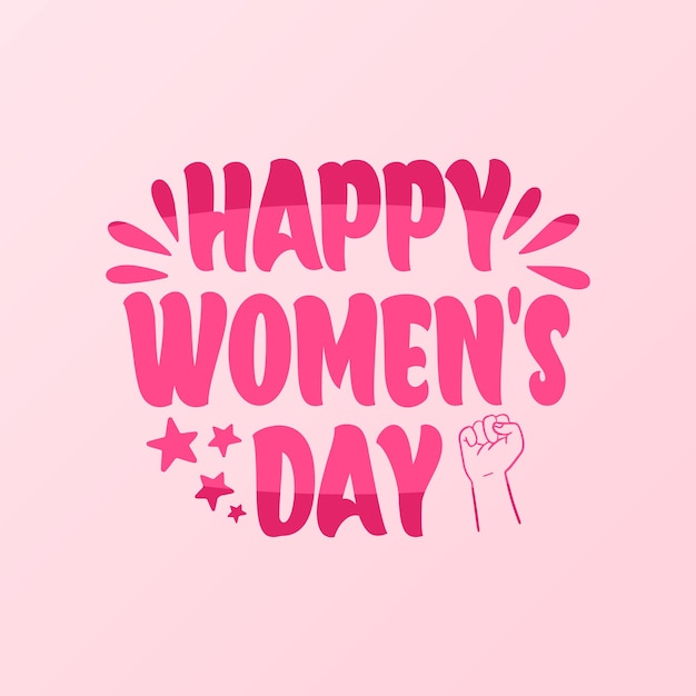 Vector lettering vector happy womens day