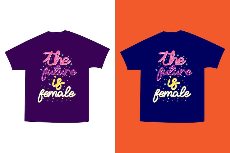 Vector lettering women's day t shirt
