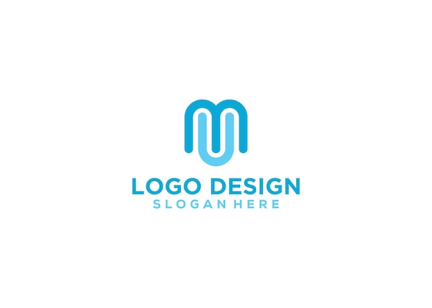 letterMU logo company name logo illustration