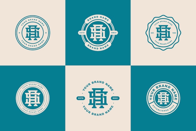 文字 AS または SA モノグラム テンプレート ロゴの初期、衣料品、アパレル、ブランドのバッジ デザイン