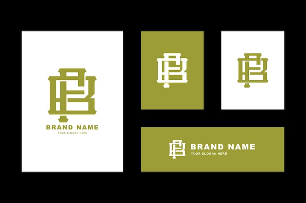 Буквы BF или FB начальный логотип шаблона монограммы для одежды, одежды, бренда