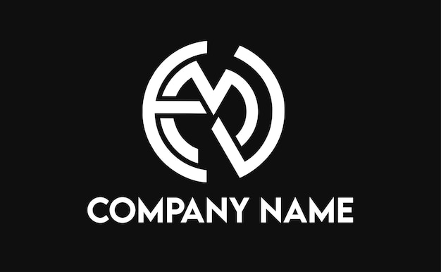 Дизайн логотипа монограммы Letters EMV