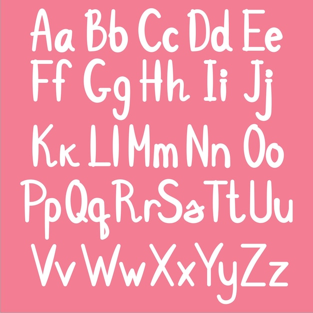 letters english bold font alphabet felttip pen