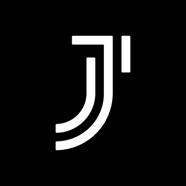 letters j cool logo design