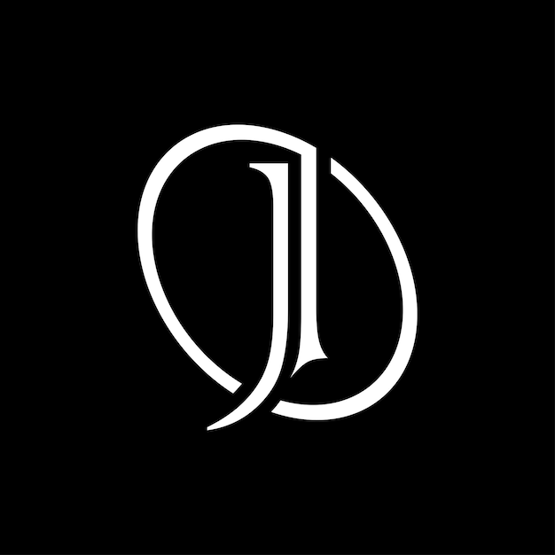 J lettere cool logo design