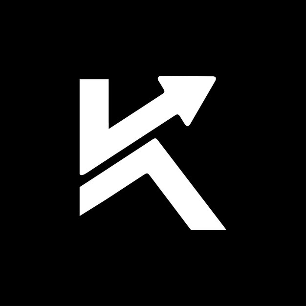 letters k cool logo design