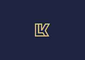 Vector letters lk or kl logo icon design vector design template inspiration