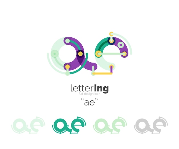 Vector letters logo icon