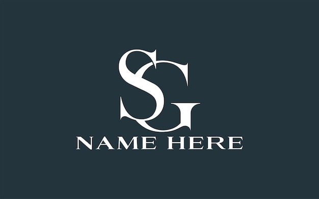 letters s and g or sg logo design premium logo for businesses brands or startup companies