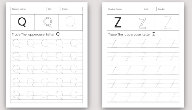 아이들을 위한 글자 추적 및 알파벳 연습