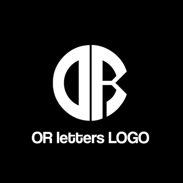 OR letters vector logo design