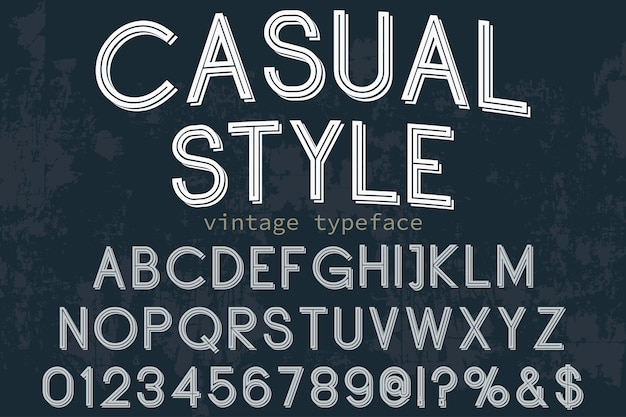 Lettertype alfabet script lettertype handgemaakte handgeschreven casual stijl